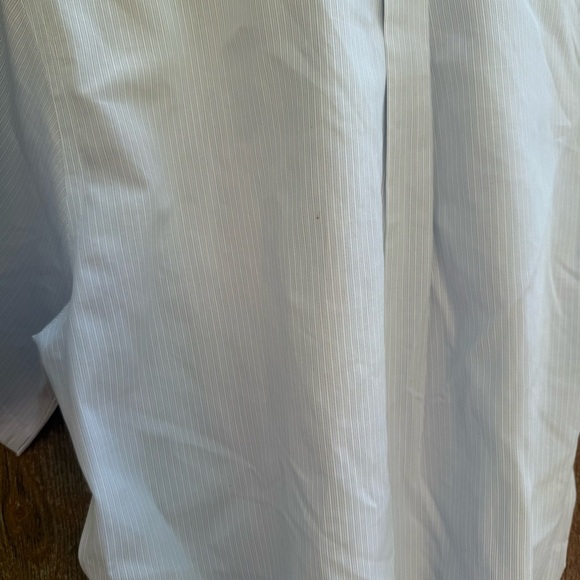 BROOKS BROTHERS Men's Classic Light Blue Striped Short Sleeve Shirt Size 16 - Picture 8 of 8